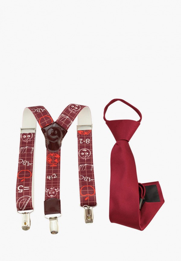 Детский галстук и подтяжки Stilmark цвет бордовый  Фото 2