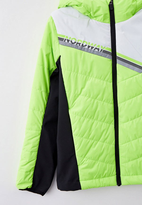 Куртка для мальчика утепленная Nordway цвет зеленый  Фото 3