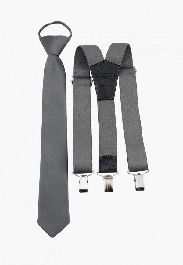 Детский галстук и подтяжки Stilmark цвет серый 