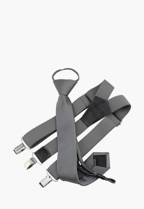 Детский галстук и подтяжки Stilmark цвет серый  Фото 2