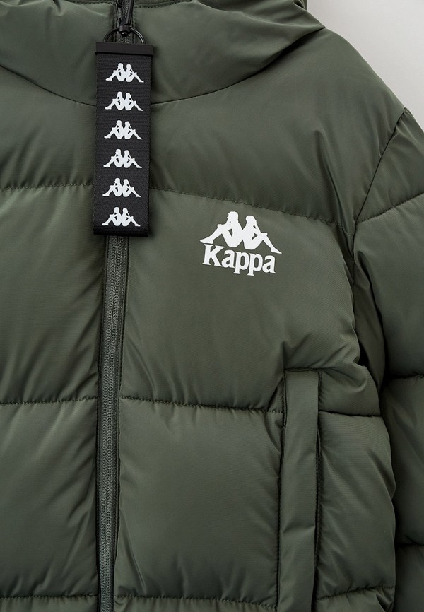 Куртка для мальчика утепленная Kappa цвет хаки  Фото 3
