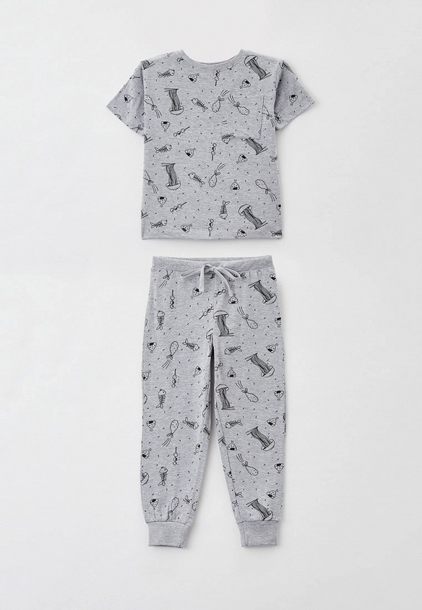 Пижама для мальчика Sela цвет серый 