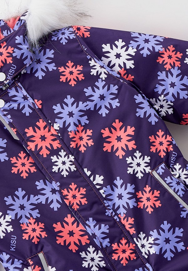 Детский комбинезон утепленный Kisu цвет фиолетовый  Фото 3