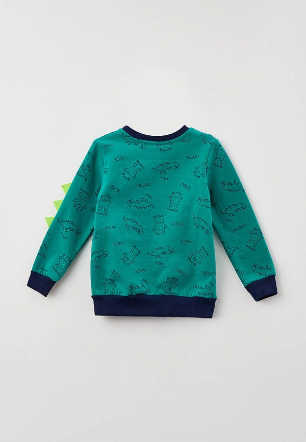 Свитшот КотМарКот зеленый, размер 98, фото 2