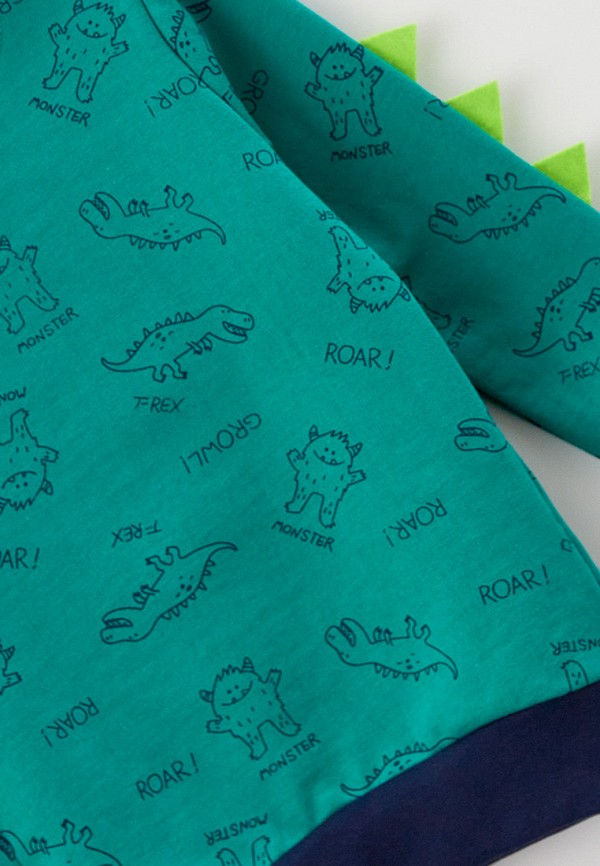 Свитшот КотМарКот зеленый, размер 98, фото 3