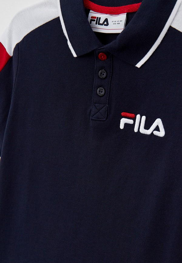 Поло для мальчика Fila цвет синий  Фото 3