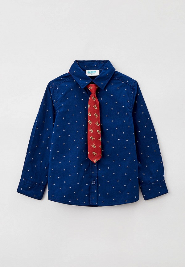 Рубашка для мальчика и галстук Acoola цвет синий 