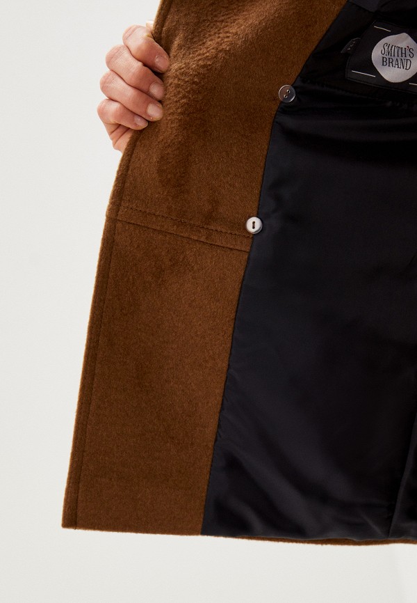Пальто для мальчика Smith's brand цвет коричневый  Фото 4