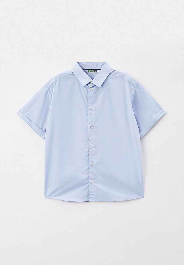 Рубашка для мальчика Sela цвет голубой  Фото 1