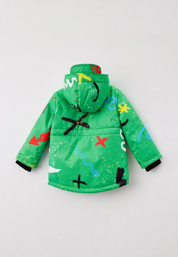 Куртка для мальчика утепленная Bukidz цвет зеленый  Фото 2