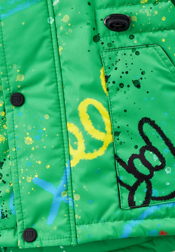 Куртка для мальчика утепленная Bukidz цвет зеленый  Фото 4
