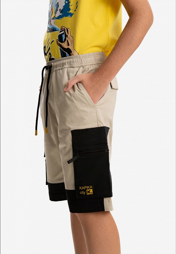 Шорты Kapika бежевый, размер 134, фото 7
