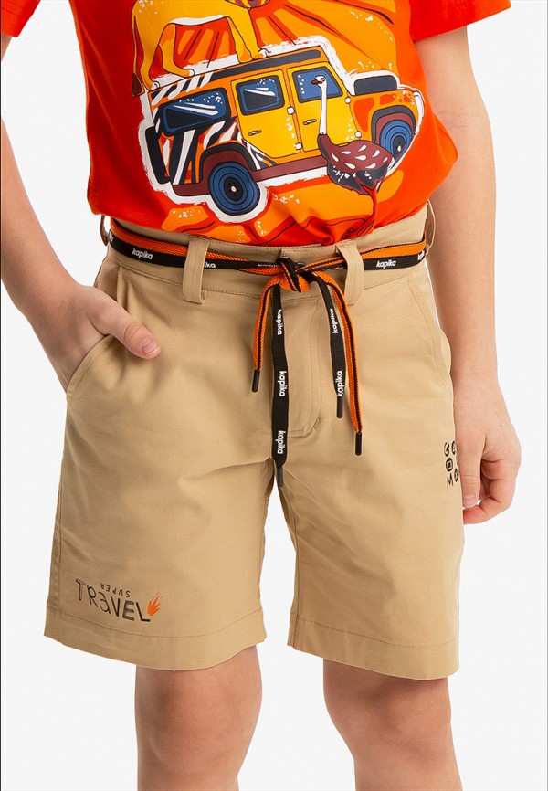 Шорты Kapika бежевый, размер 98, фото 6