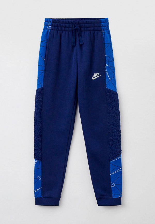 

Брюки спортивные Nike, Синий, B NSW PANT CLUB AOP WINTERIZED