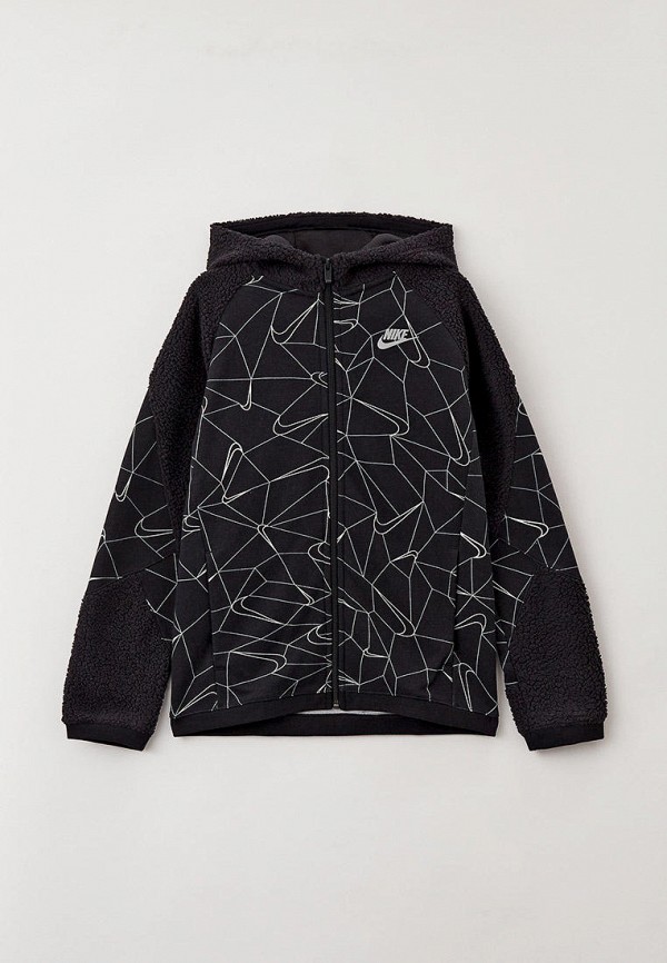 

Толстовка Nike, Черный, B NSW FZ CLUB WZ AOP