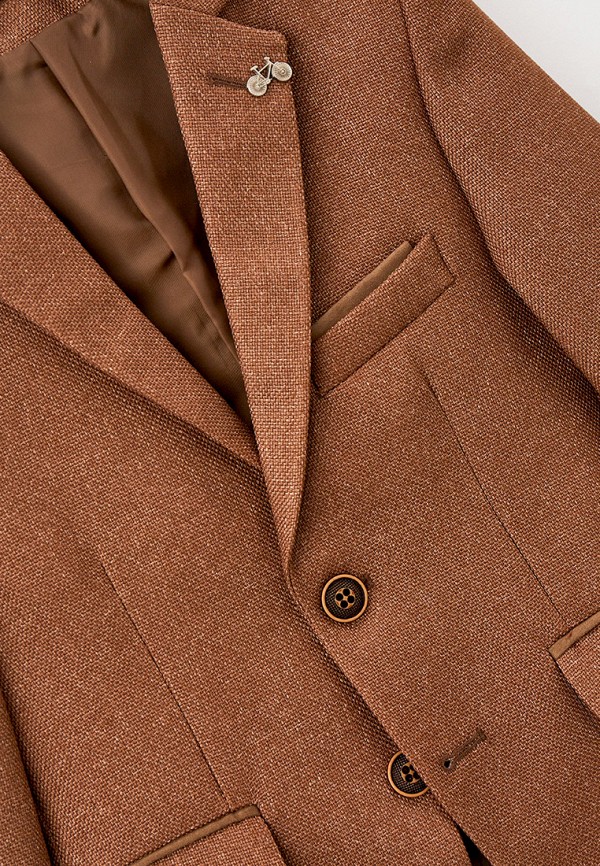 Пиджак для мальчика MiLi цвет коричневый  Фото 3