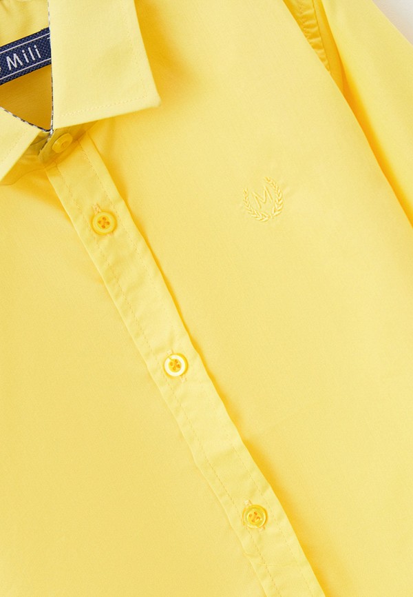 Рубашка для мальчика MiLi цвет желтый  Фото 3