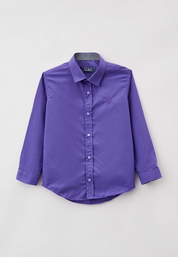 Рубашка для мальчика MiLi цвет фиолетовый 
