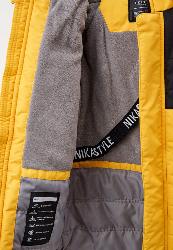 Куртка для мальчика утепленная Nikastyle цвет желтый  Фото 5
