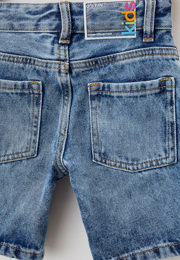 Шорты для мальчика джинсовые O'stin цвет синий  Фото 3
