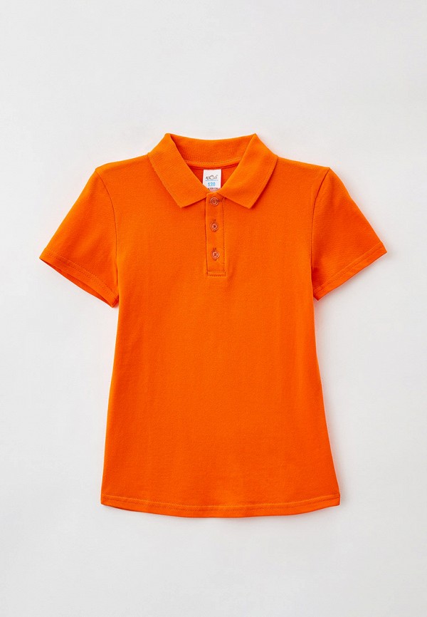 Поло для мальчика N.O.A. цвет оранжевый 