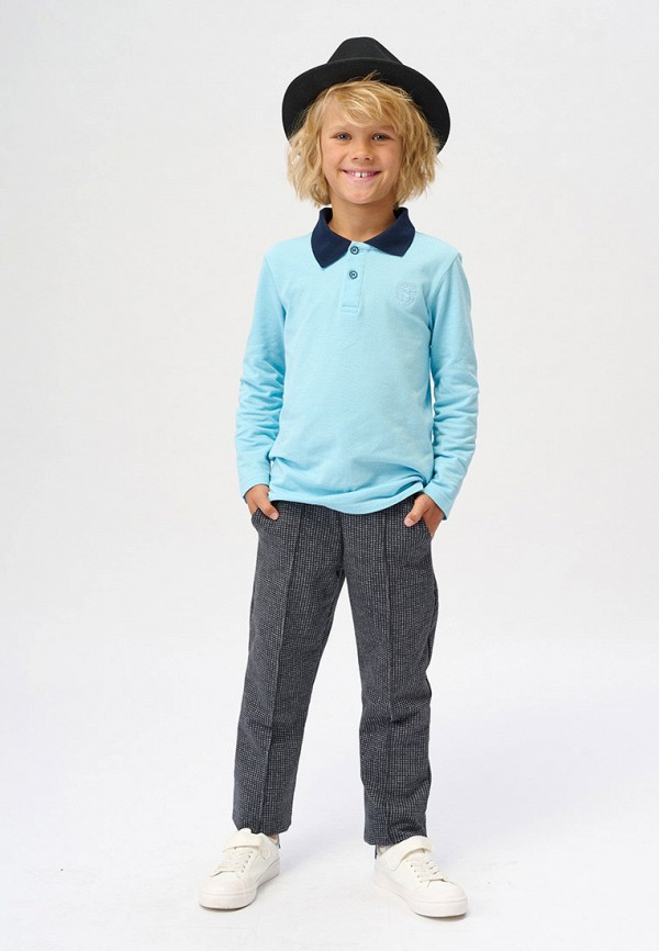 Поло КотМарКот голубой, размер 134, фото 4