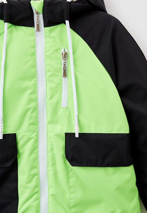 Куртка для мальчика утепленная АксАрт цвет зеленый  Фото 3