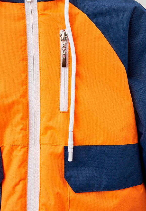 Куртка для мальчика утепленная АксАрт цвет оранжевый  Фото 3