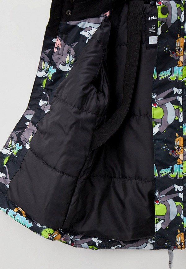 Куртка для мальчика утепленная Sela цвет черный  Фото 4