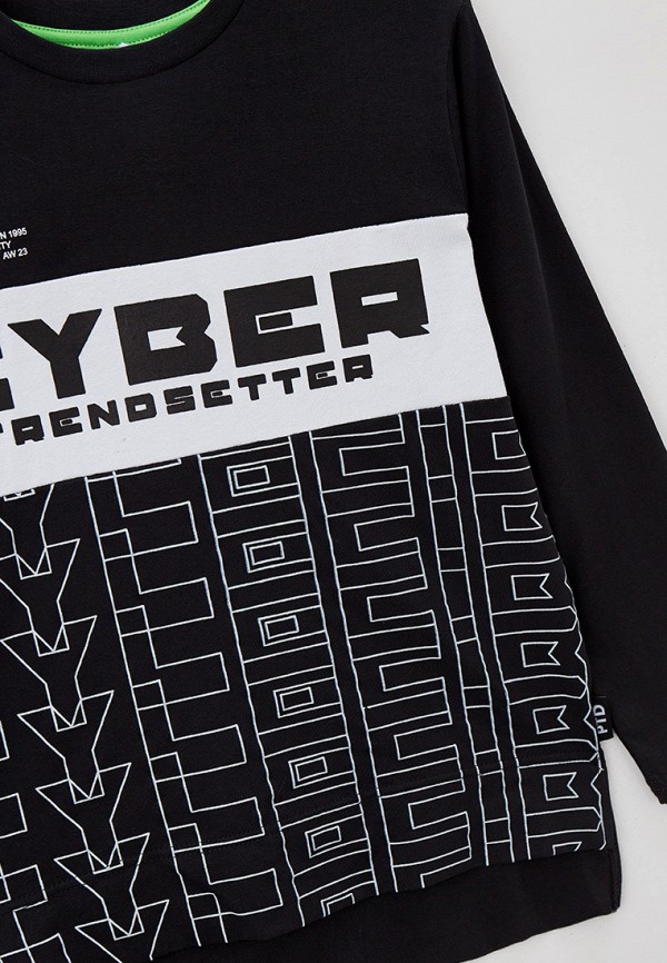 Лонгслив PlayToday черный, размер 140, фото 3