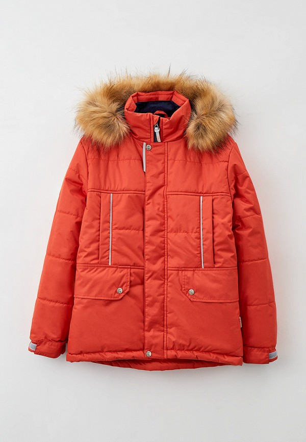 Куртка для мальчика утепленная Kisu цвет оранжевый 