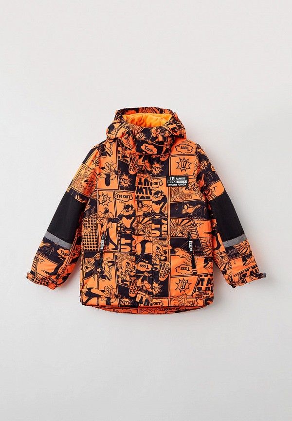 Куртка для мальчика горнолыжная PlayToday цвет оранжевый 
