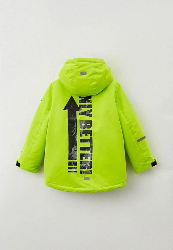 Куртка для мальчика горнолыжная PlayToday цвет зеленый  Фото 2