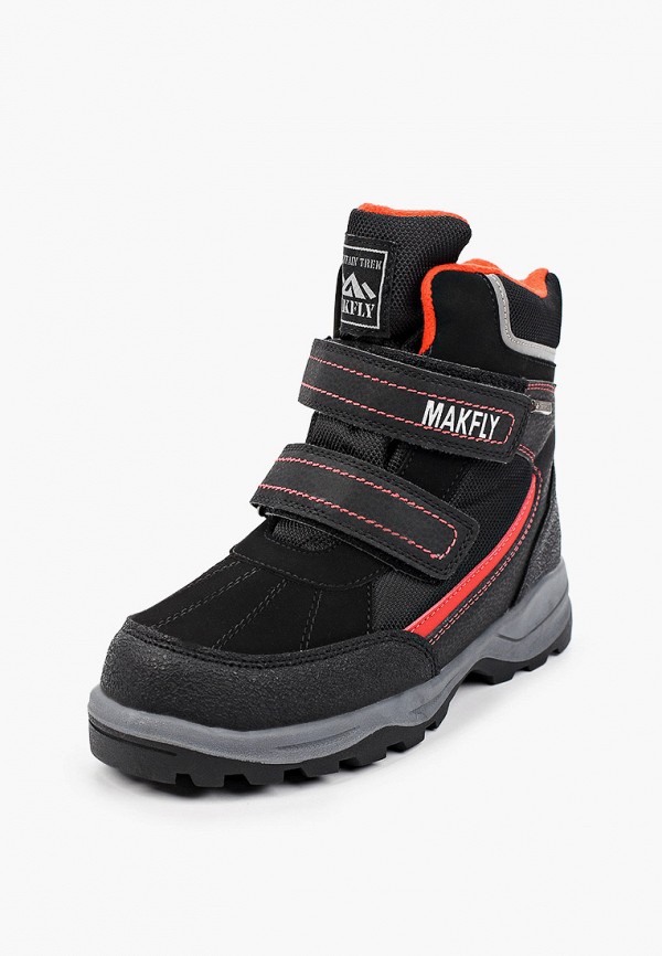 Ботинки для мальчика Makfly цвет черный  Фото 2