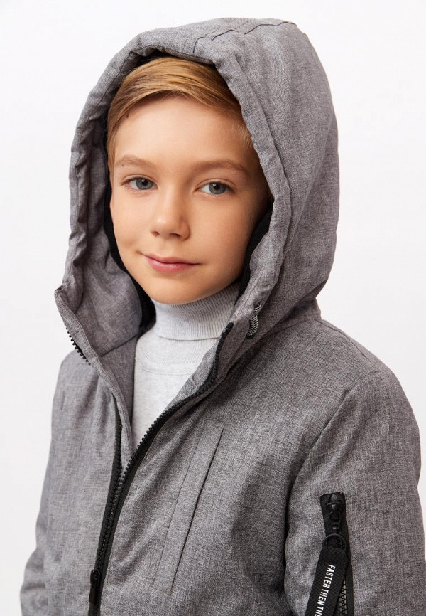 Куртка для мальчика утепленная Modis цвет серый  Фото 6