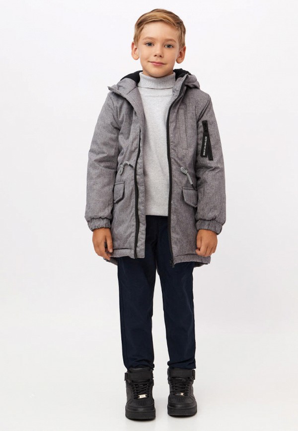 Куртка для мальчика утепленная Modis цвет серый  Фото 3