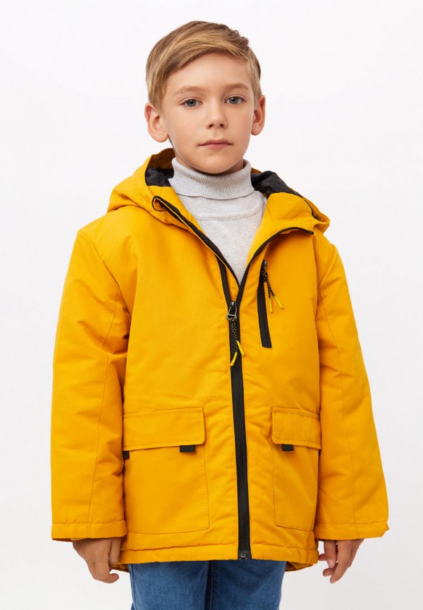 Куртка для мальчика утепленная Modis цвет желтый  Фото 2