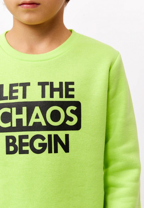 Свитшот Modis зеленый, размер 116, фото 4