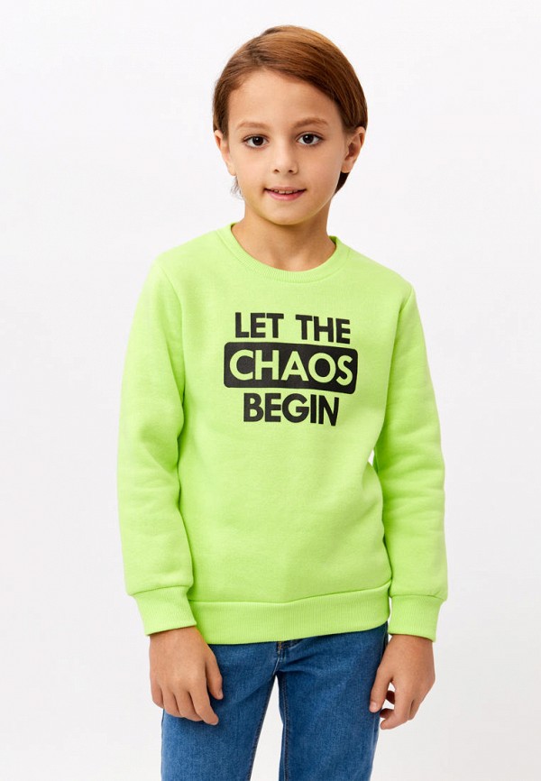 Свитшот Modis зеленый, размер 116, фото 2