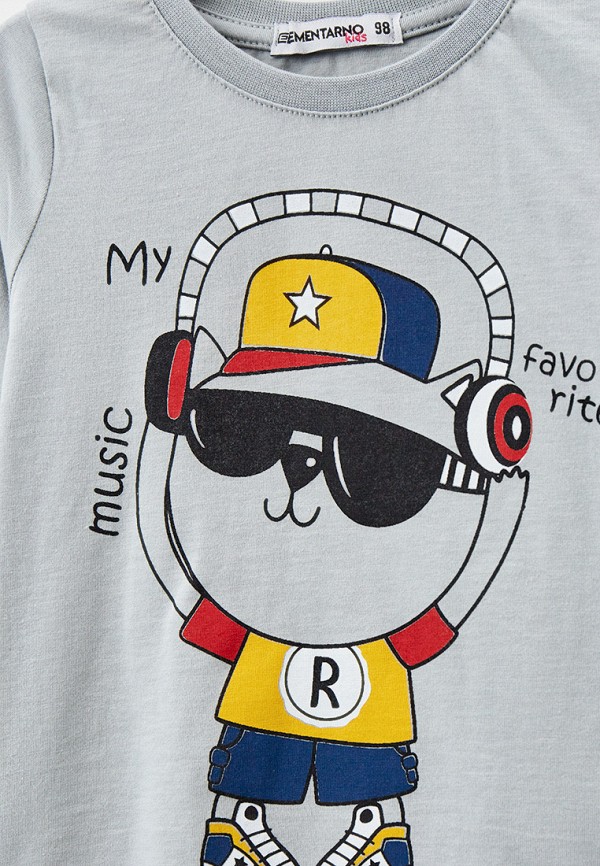 Лонгслив Elementarno серый, размер 116, фото 3