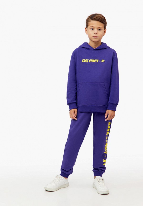 Худи Modis фиолетовый, размер 140, фото 4