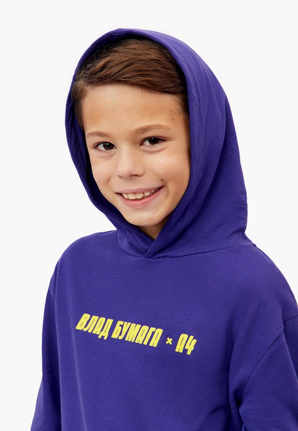 Худи Modis фиолетовый, размер 140, фото 6