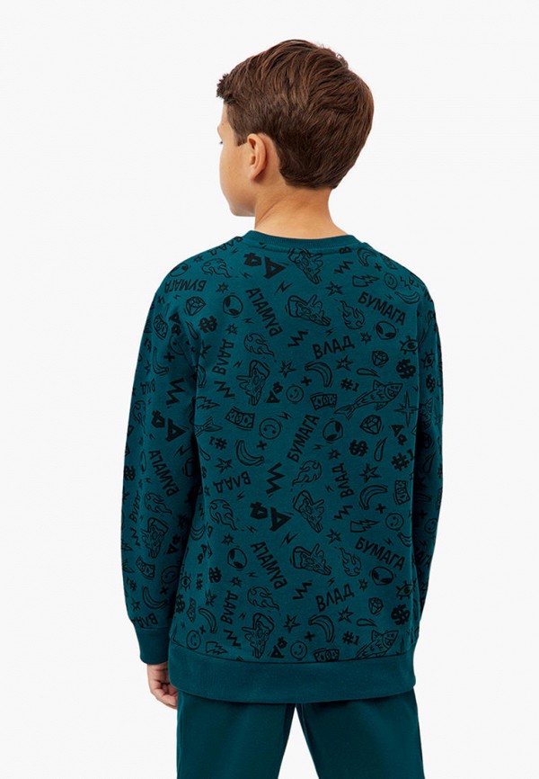 Свитшот Modis бирюзовый, размер 134, фото 5