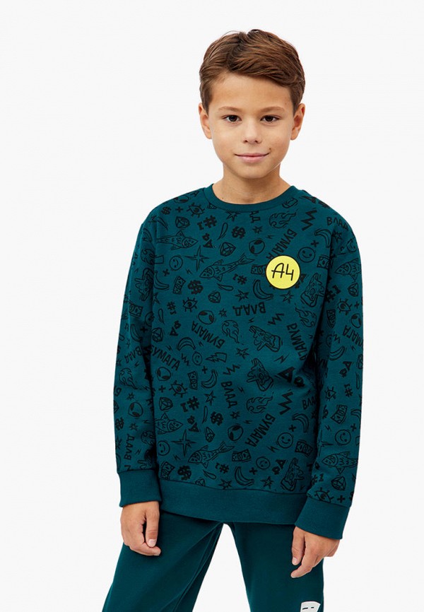 Свитшот Modis бирюзовый, размер 134, фото 3