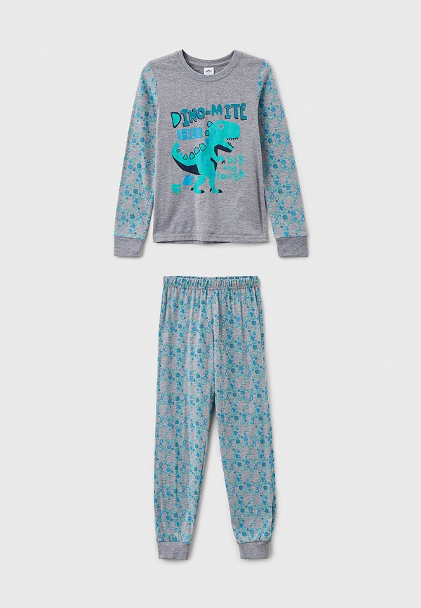 Пижама для мальчика N.O.A. цвет серый 