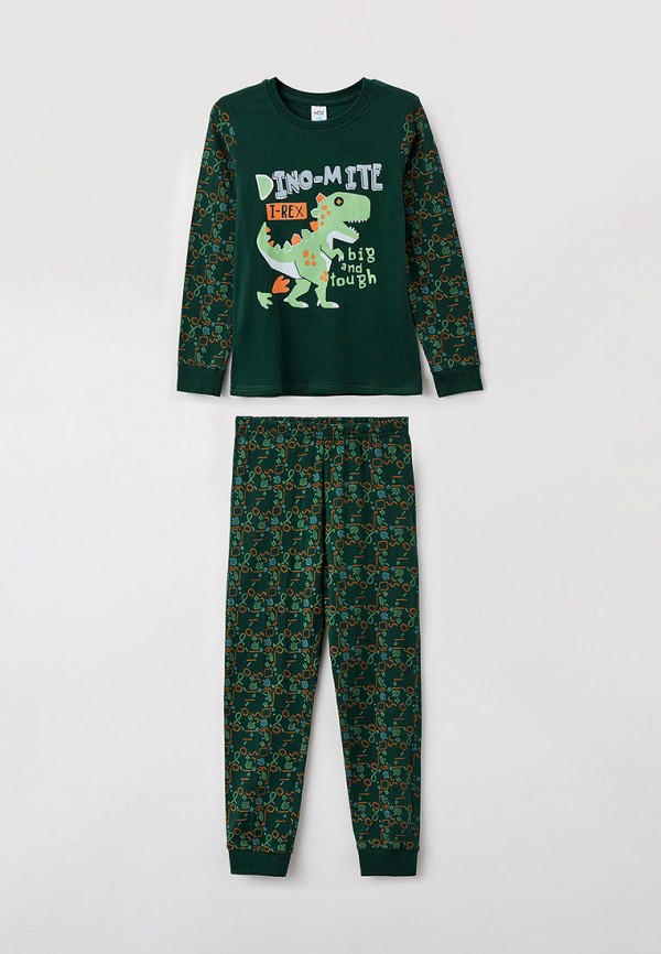 Пижама для мальчика N.O.A. цвет зеленый 