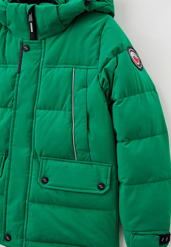 Куртка для мальчика утепленная Brostem цвет зеленый  Фото 3