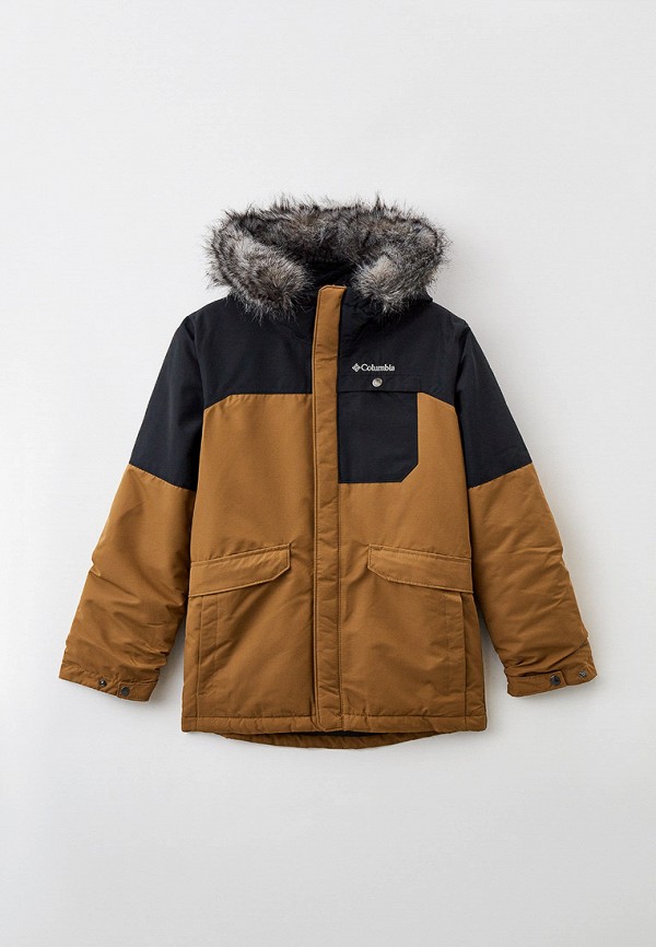Куртка для мальчика горнолыжная Columbia цвет коричневый 