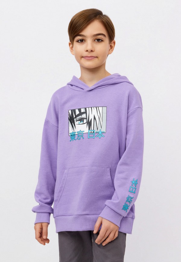 Худи Modis фиолетовый, размер 140, фото 4
