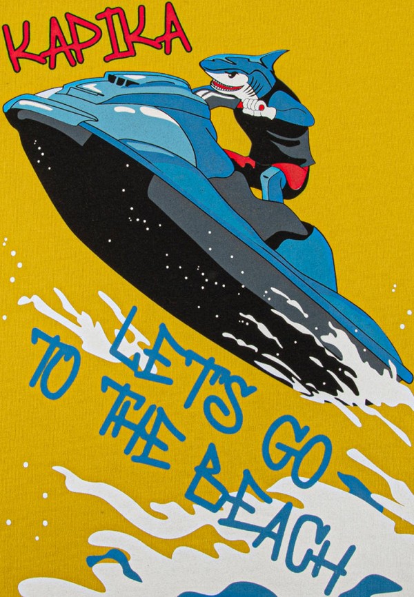 Футболка Kapika желтый, размер 98, фото 3